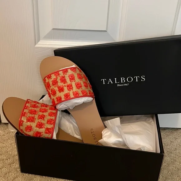 Sandals from Talbots size 9. Color orange NEW - Picture 1 of 4